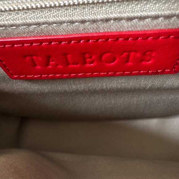 Talbots Red Tartan Plaid Wool Crossbody Bag Leather Flap Holiday Classic - Picture 11 of 15